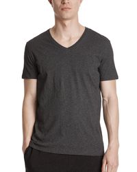 ATM - Gray Classic Jersey V-neck Tee for Men - Lyst