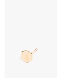 Jennie Kwon | Metallic Layered Rectangle Stud - Single | Lyst