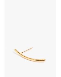 Jennie Kwon | Metallic Long Curved Bar Earring - Single | Lyst