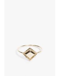 Jennie Kwon | Metallic Square Milli Ring | Lyst
