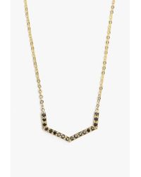 Jennie Kwon | Metallic Diamond Chevron Necklace | Lyst