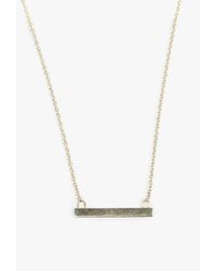 Loren Stewart | Metallic Baby Bar Necklace | Lyst