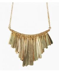 Soko | Metallic Brass Fringe Necklace | Lyst