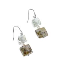 Antica Murrina - Gray Atelier Byzantium - Grey Murano Glass & Silver Leaf Dangling Earrings - Lyst