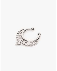 Need Supply Co. | Metallic Lotus Septum Ring In Silver | Lyst