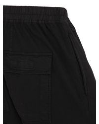 Rick Owens | Black Drkshdw Low Crotch Cotton Jersey Shorts for Men | Lyst