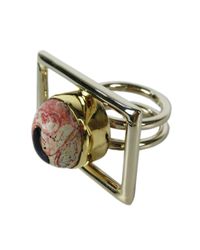 Anndra Neen - Metallic Sofiko Bar Ring - Lyst