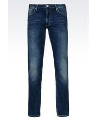 Armani Jeans | Blue Faded Slim Jeans for Men | Lyst