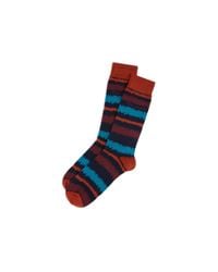 Ted Baker | Orange Ikattek Ikat Stripe Socks for Men | Lyst