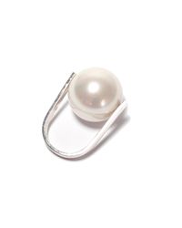 Maria Stern - Metallic Single Pearl Ring - Lyst