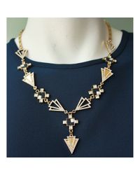 Lulu Frost | Metallic Terraced Necklace | Lyst