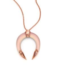 Alexis Bittar | Pink Lakana Lucite Horseshoe Pendant Necklace | Lyst