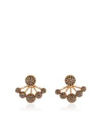 Sara Weinstock | Pink Rose Gold Black Diamond Paba Ear Jackets | Lyst