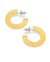 Gurhan | Metallic Hoopla 24k Yellow Gold & Sterling Silver Infinity Hoop Earrings/1 | Lyst