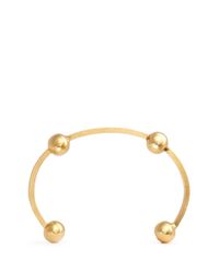Ela Stone | Metallic 'clea' Metal Bead Cuff | Lyst