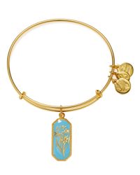 ALEX AND ANI | Gold Forest Nymph Jonquil Expandable Wire Bangle | Lyst