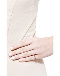 Sydney Evan | Metallic Rose Gold Ribbon Ring | Lyst