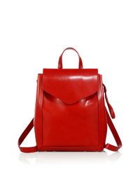Loeffler Randall | Red Mini Leather Backpack | Lyst