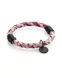 Bottega Veneta | Multicolor Intrecciato Mottled Leather Bracelet | Lyst