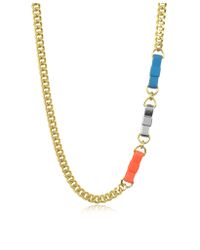 Marc By Marc Jacobs - Metallic All Tied Up Rubberized Multi Bow Tie Necklace - Lyst