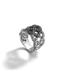 John Hardy | Black Band Woven Braided Ring | Lyst