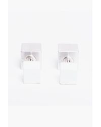 Ming Yu Wang | Metallic Sterling Silver Eclipse Earrings - White | Lyst