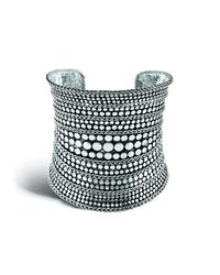 John Hardy | Metallic Dot 77mm Cuff In Silver | Lyst