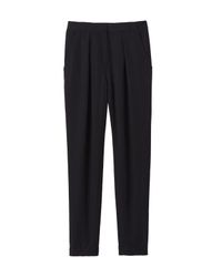 Rebecca Taylor - Black Washed Twill Pant - Lyst