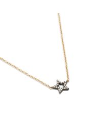 J.Crew | Metallic Rosa De La Cruz London 18k Gold And Diamond Small Star Necklace | Lyst