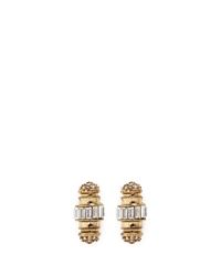 Lulu Frost | Metallic 'phantom' Crystal Pavé Baguette Charm Stud Earrings | Lyst