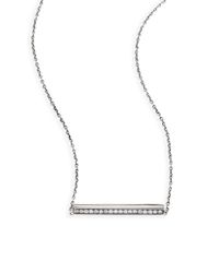 Ippolita | Metallic Paparazzi Diamond & Sterling Silver Linear Pendant Necklace | Lyst