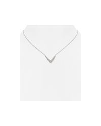 Alexis Bittar | Silver Miss Havisham Swarovski Crystal-encrusted V Pendant Necklace, 15" | Lyst