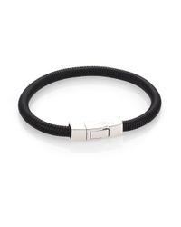 Tateossian | Black Lacquer & Sterling Silver Bracelet | Lyst