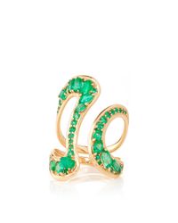 Fernando Jorge | Green Stream Open Ring In Emeralds | Lyst