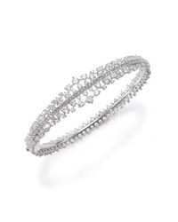 Adriana Orsini | Metallic Frozen Graduated Bangle Bracelet | Lyst