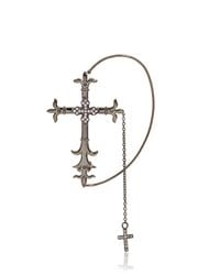 Elise Dray | Black Wild Cross Mono Earring | Lyst