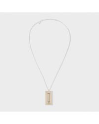 Paul Smith | Metallic Sterling Silver Five-piece Rectangle Necklace | Lyst