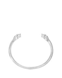 Alexander McQueen | Metallic Double Skull Cuff for Men | Lyst
