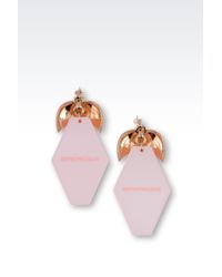 Emporio Armani | Pink Earrings | Lyst