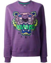 kenzo purple tiger sweatshirt
