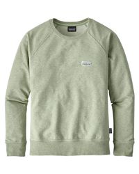 Patagonia Green Pastel P-6 Label Midweight Crew Sweatshirt for men