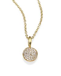 Ippolita | Metallic Pavé Diamond & 18k Yellow Gold Disc Charm | Lyst