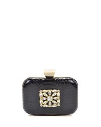 Badgley Mischka | Black Mallory Clutch | Lyst