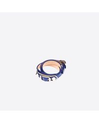 Balenciaga | Blue Classic Metallic Edge Bracelet Triple Tour | Lyst