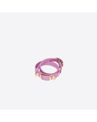 Balenciaga | Purple Giant Gold Bracelet Triple Tour | Lyst