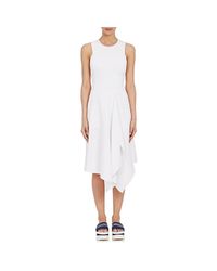 Stella McCartney White Asymmetrical Open Back Dress