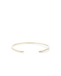 Sydney Evan | Metallic Doorstop Bangle in 14k Yellow Gold | Lyst