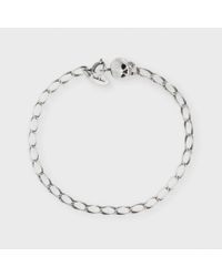Paul Smith | Metallic Men's Silver Moving Jaw Skull Bracelet for Men | Lyst