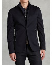 John Varvatos | Blue Convertible Lapel Jacket for Men | Lyst