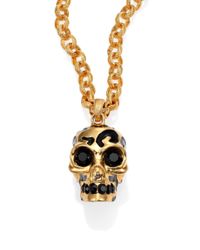 Alexander McQueen | Metallic Leopard Skull Pendant Necklace | Lyst
